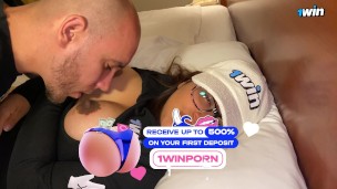 Titty fuck for horny stepmom home alone!