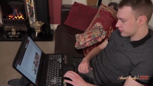 Aunt Judy’s XXX – 40yo MILF Step-Aunt Aurora Catches her Step-Nephew Masturbating
